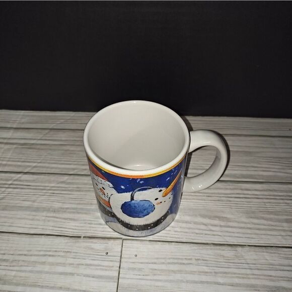 Christmas Holiday Collectible Coffee Tea Mug Snowman Holiday Spirit Graphic - Picture 1 of 10